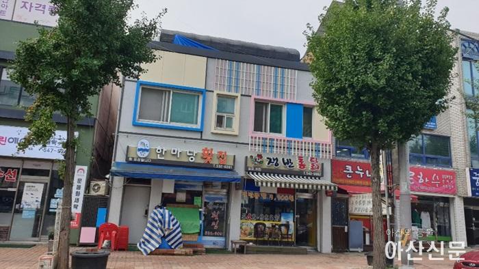 3-1. 아산시, 배방 모산로 중심상권 경관개선 시범사업 완료 후.jpg