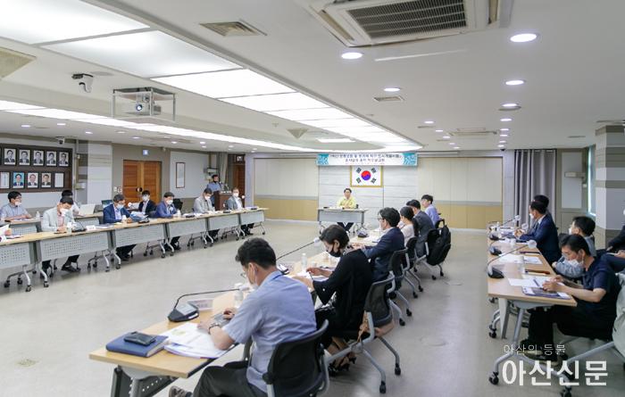 2-2. ‘아산 모종샛들지구 및 풍기역지구 도시개발사업’을 위한 용역 착수보고회 개최 모습.jpg